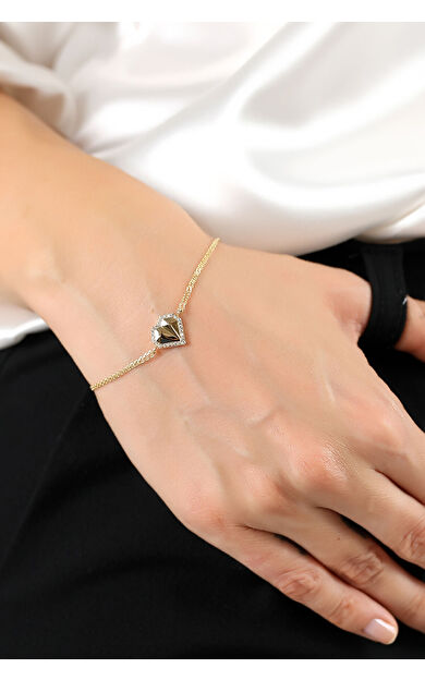 Kolyecik 14 Ayar Altın Kalp Bileklik