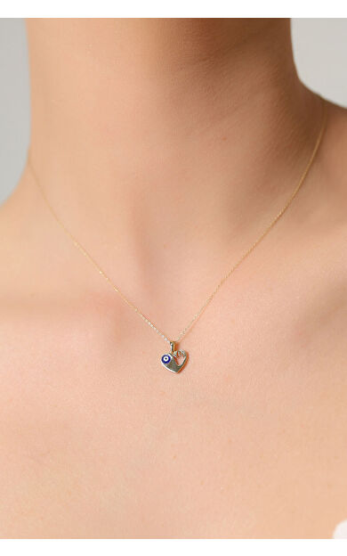 Kolyecik 14 Ayar Altın Kalp Kolye