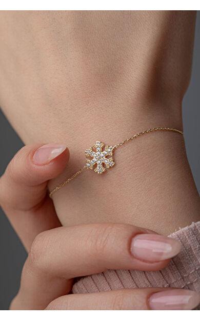 Kolyecik 14 Ayar Altın Kartanesi Bileklik