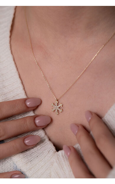 Kolyecik 14 Ayar Altın Kartanesi Kolye