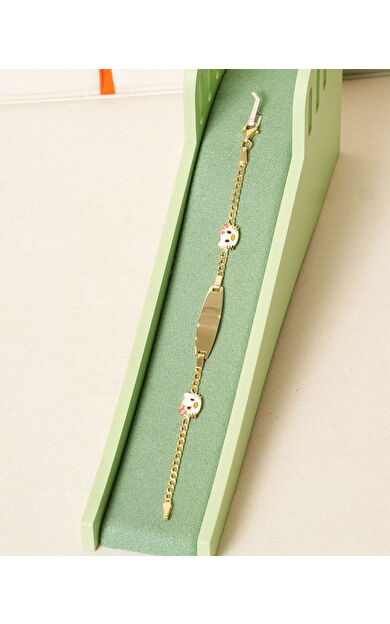 Kolyecik 14 Ayar Altın Kedi Figürlü Künye