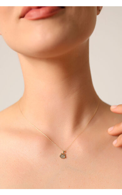 Kolyecik 14 Ayar Altın Kedi Kolye