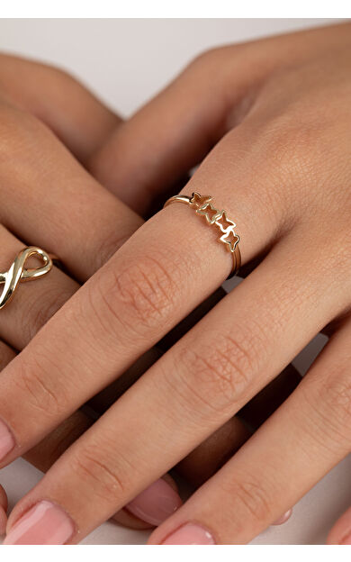 Kolyecik 14 Ayar Altın Kelebek Yüzük