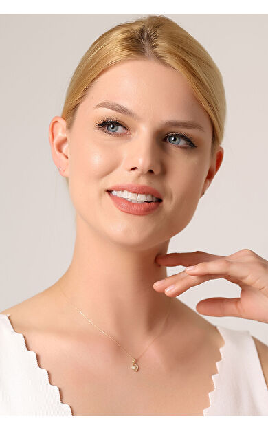 Kolyecik 14 Ayar Altın Kilit Kalp Kolye