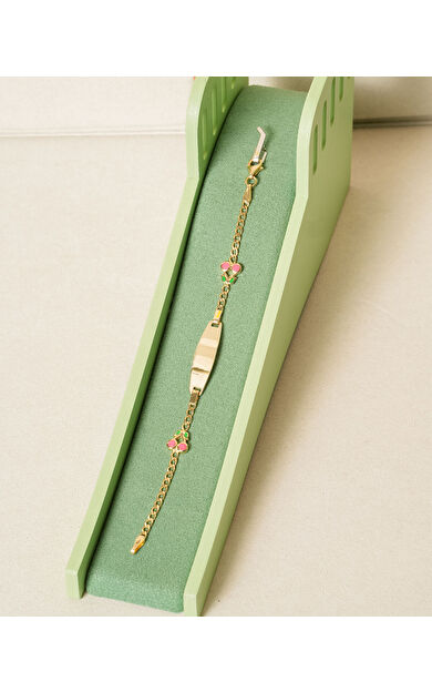 Kolyecik 14 Ayar Altın Kiraz Figürlü Künye