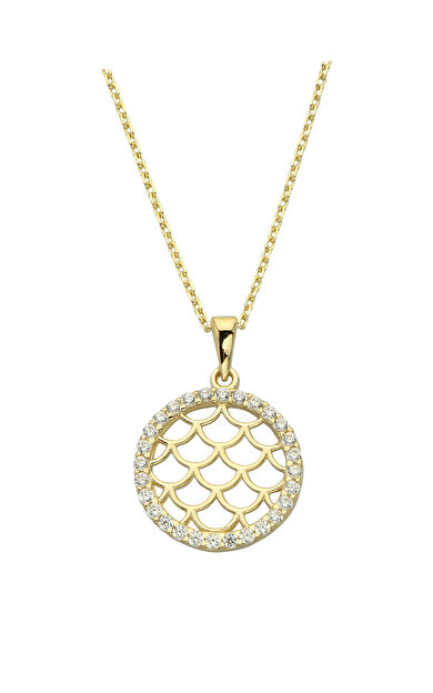 Kolyecik 14 Ayar Altın Yaşam Çiçeği Kolye