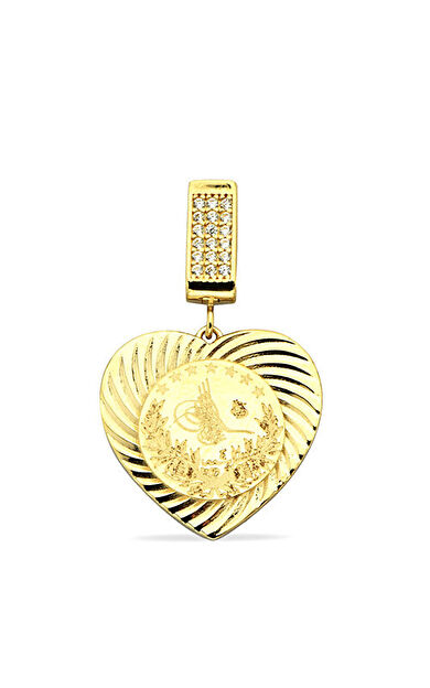 Kolyecik 14 Ayar Altın Kalp Kolye Ucu