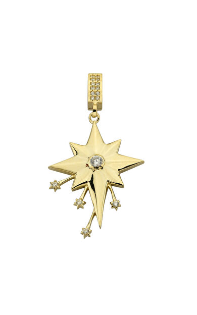 Kolyecik 14 Ayar Altın Kuzey Yıldızı Kolye Ucu