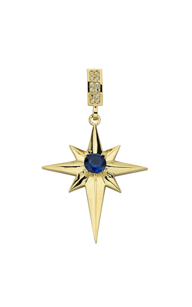 Kolyecik 14 Ayar Altın Şimal Yıldızı Kolye Ucu