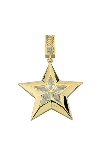 Kolyecik 14 Ayar Altın Yıldız Kolye Ucu