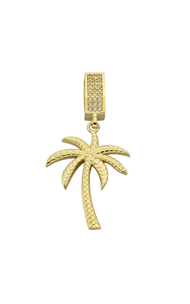 Kolyecik 14 Ayar Altın Palmiye Kolye Ucu