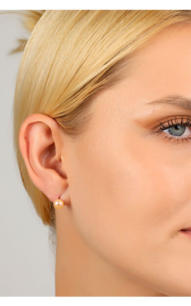 Kolyecik 14 Ayar Altın Kolyecik İstiridye Doğal İnci Küpe