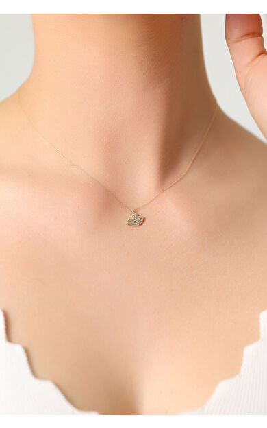 Kolyecik 14 Ayar Altın Kuş Kolye