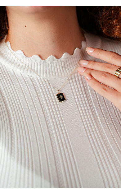 Kolyecik 14 Ayar Altın Kutup Yıldızı Kolye