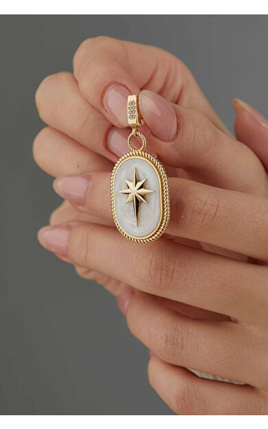 Kolyecik 14 Ayar Altın Kuzey Yıldızı Kolye Ucu