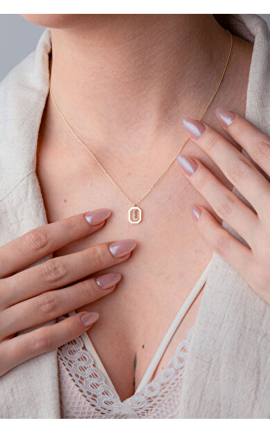 Kolyecik 14 Ayar Altın L Harf Kolye