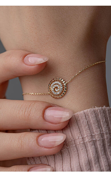 Kolyecik 14 Ayar Altın Lava Bileklik