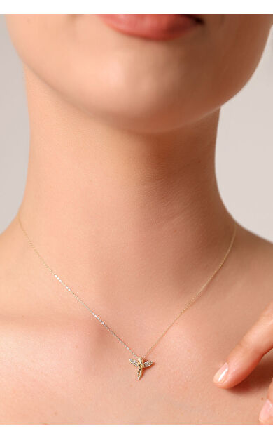 Kolyecik 14 Ayar Altın Melek Kolye