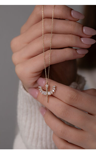 Kolyecik 14 Ayar Altın Mikail Kolye