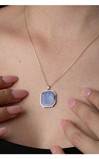 Kolyecik 14 Ayar Altın Mineli Kolye