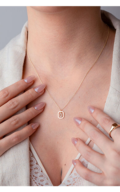 Kolyecik 14 Ayar Altın O Harf Kolye