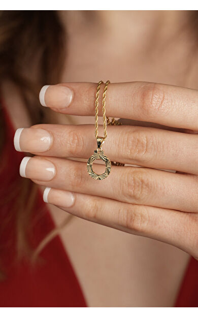 Kolyecik 14 Ayar Altın Yıldız Kolye Ucu