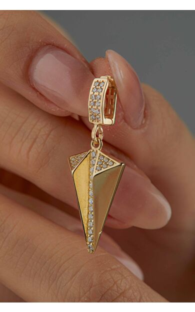 Kolyecik 14 Ayar Altın Piramit Kolye Ucu