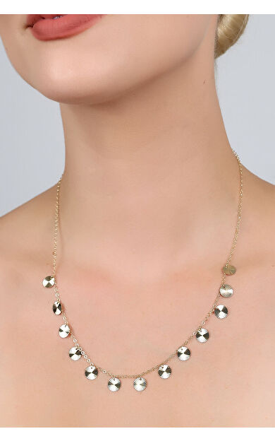 Kolyecik 14 Ayar Altın Pullu Kolye