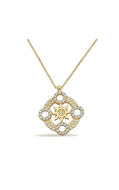 Kolyecik 14 Ayar Altın Pusula Kolye