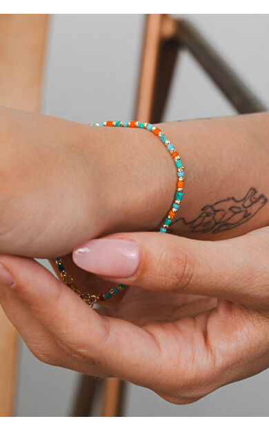 Kolyecik 14 Ayar Altın Renkli Bileklik