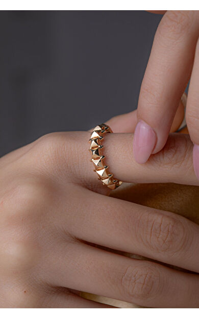 Kolyecik 14 Ayar Altın Sade Taşsız Yüzük