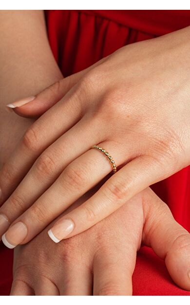 Kolyecik 14 Ayar Altın Sade Yüzük