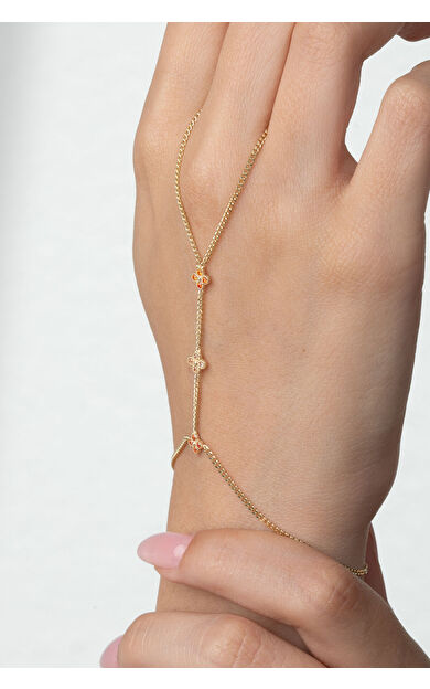 Kolyecik 14 Ayar Altın Yonca Şahmeran