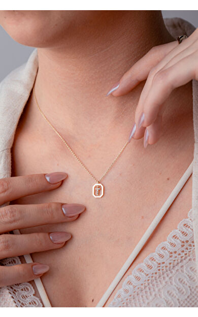 Kolyecik 14 Ayar Altın T Harf Kolye