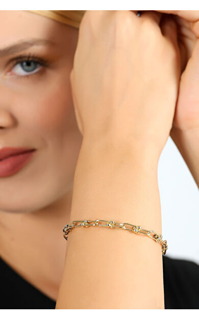 Kolyecik 14 Ayar Altın T Zincir Bileklik