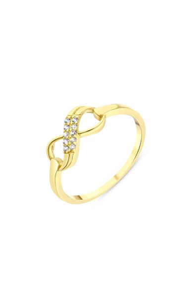 Kolyecik 14 Ayar Altın Taşlı Sonsuzluk Yüzük