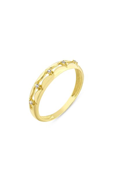 Kolyecik 14 Ayar Altın Taşlı Yüzük