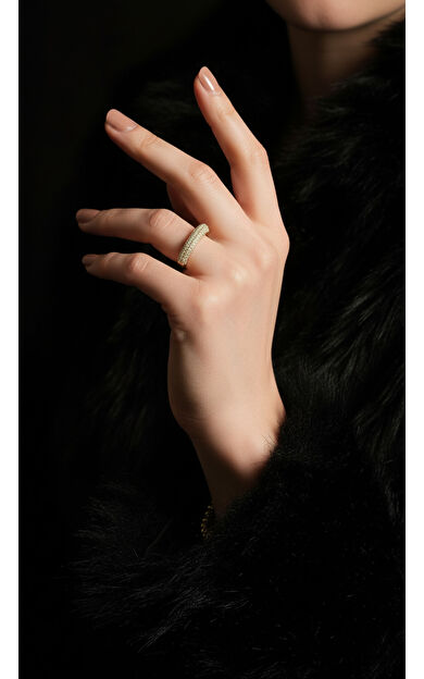 Kolyecik 14 Ayar Altın Taşlı Yüzük