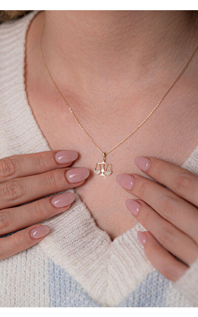 Kolyecik 14 Ayar Altın Terazi Kolye