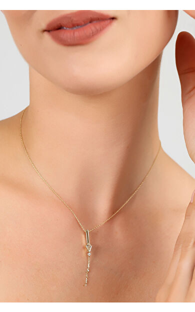 Kolyecik 14 Ayar Altın Uçurtma I Harfi Kolye