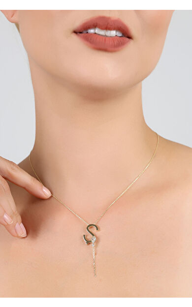 Kolyecik 14 Ayar Altın Uçurtma Ş Harfi Kolye