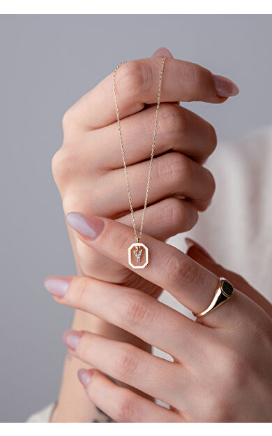 Kolyecik 14 Ayar Altın Y Harf Kolye