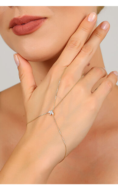 Kolyecik 14 Ayar Altın Yeşil Lotus Kişiselleştirilebilir Taşlı Şahmeran