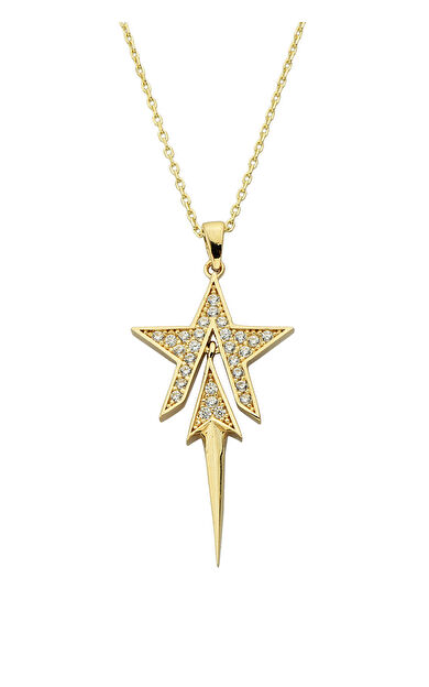 Kolyecik 14 Ayar Altın Yıldız Kolye