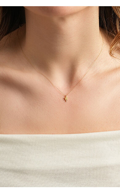 Kolyecik 14 Ayar Altın Yıldız Kolye