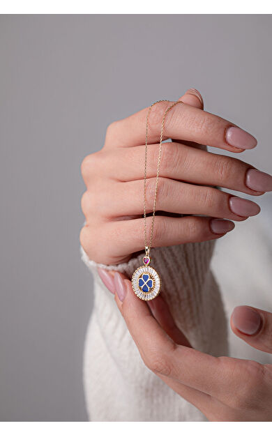 Kolyecik 14 Ayar Altın Yonca Kolye