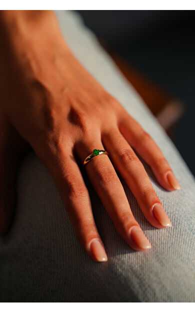 Kolyecik 14 Ayar Altın Yonca Yüzük