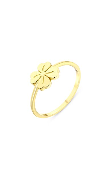 Kolyecik 14 Ayar Altın Yonca Yüzük