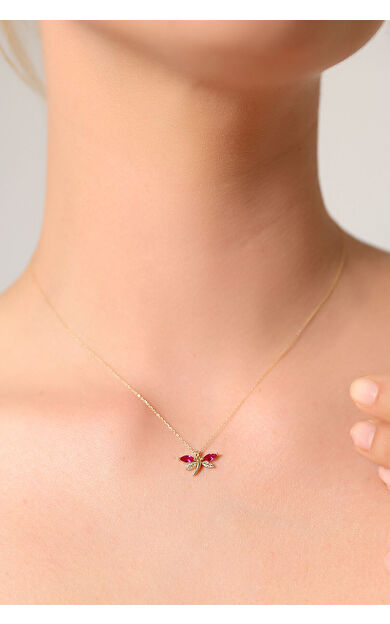 Kolyecik 14 Ayar Altın Yusufcuk Kolye