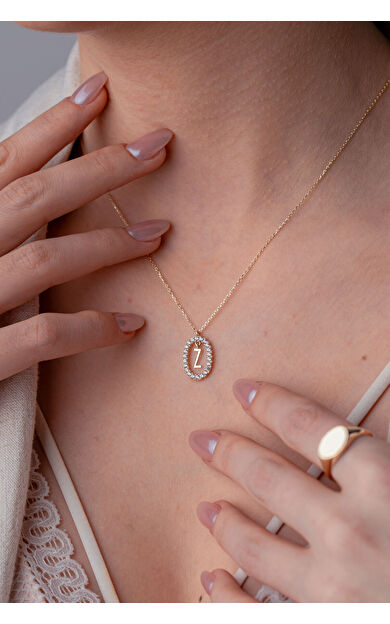 Kolyecik 14 Ayar Altın Z Harf Kolye